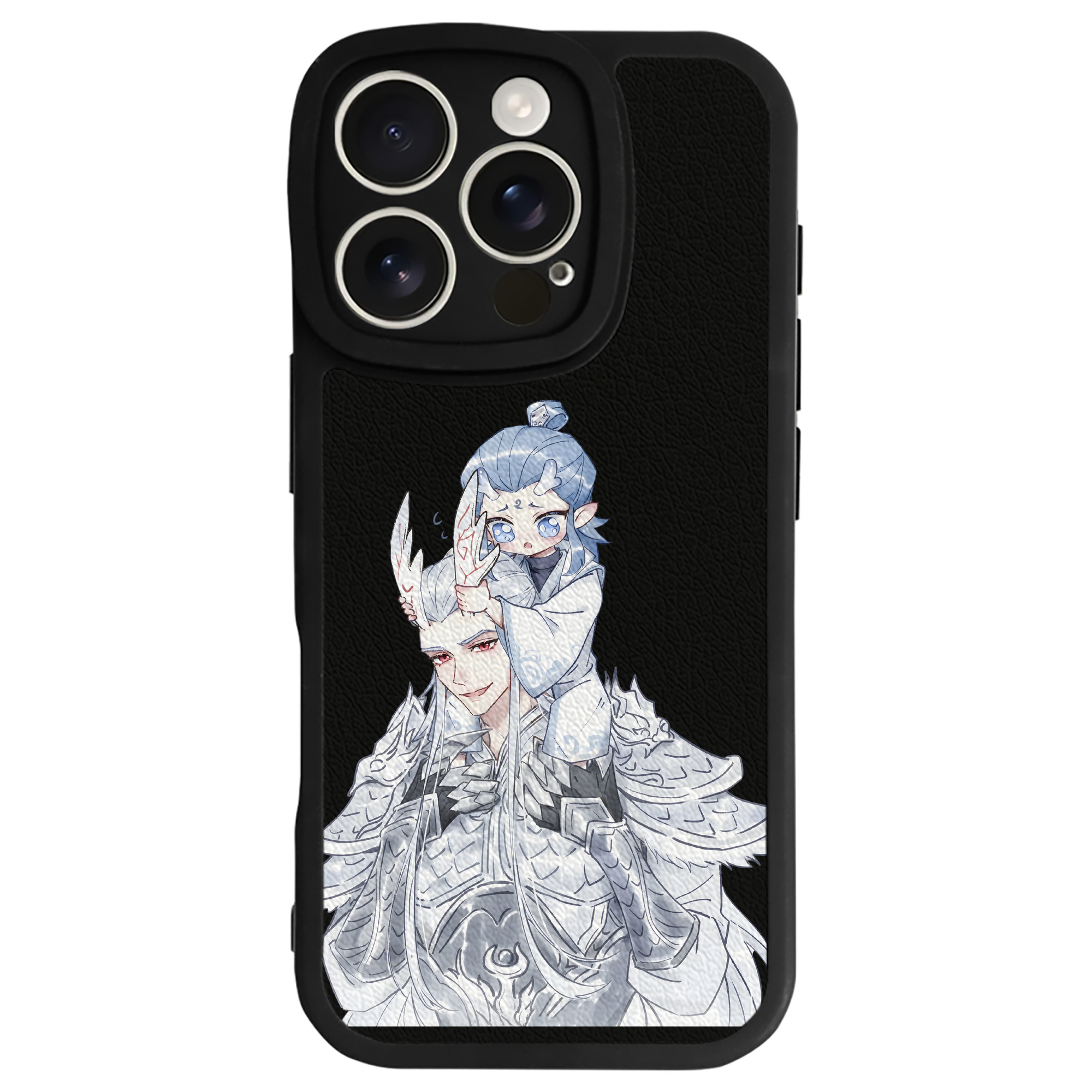（画像用） Ne Zha 2 ナタ 魔童の大暴れ 【iPhone 16シリーズ対応】シリコンスマホケース（レザー調） 材質：シリコン